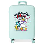 Disney Minnie Teen Suitcase Medium Blue 46x65x23cm Rigid ABS Combination Closure Side 56L 3.1kg 4 Double Wheels