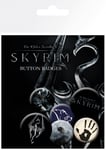 GB eye Skyrim Mix Badge Pack, Aluminum, Multi-Colour, 14 x 0.3 x 10 cm