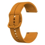 Klockarmband i Silikon Samsung Galaxy Watch 5/5 Pro/4 40 44mm/3 41mm, Huawei watch GT3/GT2  42mm, Huami Amazfit GTS 3/GT Gul 22 mm