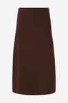 Selected FEMME - Kjol slfJane MW Midi Skirt - Brun
