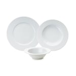 Hermia tallriksset vit, 18 delar