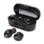 Bluetooth Earphones, TWS Wireless Bluetooth In‑Ear Sports Headsets with Portable Charging Case Stereo Earbud Headphones for Smartphone, Tablet, MP3, MP4, etc.(Black)
