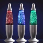 Glitterlampa / Lampa med Glitter - Färgskiftande Lavalampa