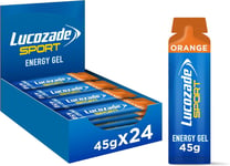Lucozade Sport Dual-Fuel Energy Gels, Orange 24 X 45G
