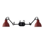 Lampe Gras by DCWéditions - Lampe Gras 204 Round Double, Black/Red - Röd - Sänglampor