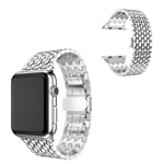 Apple Watch Series 5 40mm aluminuim klockarmband - silver Silvergrå