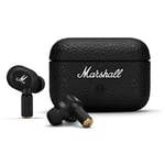 Marshall Motif ANC II Noise Cancelling True Wireless Earbuds - Black - Qi wireless charging - Up to 6hrs per charge/30 hrs with charging case