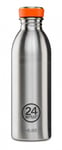 Enkeltvegget drikkeflaske i stål fra 24Bottles, Stainless Steel