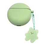Silicone Case Compatible with Huawei FreeBuds 3 Cases Soft Silicone Shockproof Case Cover with Cute Candy Bear Keychain Waterproof Protective Shell for Huawei Freebuds 3 [Wireless Charging] (Green)