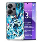 Cokitec Coque Renforcée pour Xiaomi Redmi Note 13 Pro Plus 5G Manga Dragon Ball Vegeta Bleu