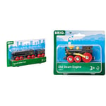 BRIO World - Speedy Bullet Train - Compatible with all Railway Sets & Accessories & World Old Steam Train Engine for Kids Age 3 Years Up - Compatible with all Railway Sets & Accessories