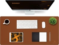 Knodel Desk Pad, Office Desk Mat, 43cm x 90cm PU Leather Desk Blotter, Laptop D
