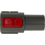 Adaptateur pour aspirateur à raccord 32mm compatible avec Dyson Cinetic Big Ball CY22 - rouge / gris foncé, plastique - Vhbw