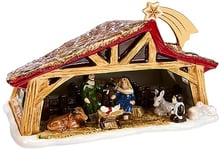 Villeroy & Boch Toy’s Memory Scene, Decorative Nativity Set for Under Your Christmas Tree, Hard-Paste Porcelain, Multi-Coloured, 27 x 16 x 16 cm, Cotton, One Size