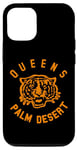 Coque pour iPhone 14 Reines officielles de l'âge de pierre Tiger Palm Desert