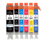 4 Photo Blue Ink Cartridges to replace Canon CLI-581PB (581XLPB) Compatible