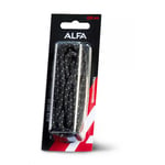 Alfa  LACES ALFA Skolisser, 0190 BLACK W.GREY DOTS, 140