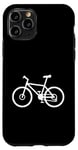 Coque pour iPhone 11 Pro VTT VTT Trail Bike Silhouette Minimaliste Cycliste Design