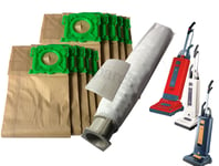 10 DUST BAGS & FILTERS SERVICE KIT BOX FOR SEBO  X1, X1.1, X4, X5 vacuum hoover 