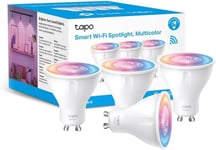 Tapo Smart Wi-Fi Spotlight, Multicolour, White Tunable, GU10 Lamp L630(4-pack)