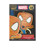 Loungefly POP! Large Enamel Pin MARVEL: GINGERBREAD - Spider-Man - SPIDERMAN Large Enamel Pin - Marvel Comics Enamel Pins - Cute Collectable Novelty Brooch - for Backpacks & Bags