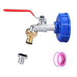 Kran med kranadapter till IBC tank 1/2 tums legeringskran