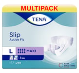 TENA Slip Active Fit Maxi (PE Backed) - Large - Case - 3 Packs of 22 