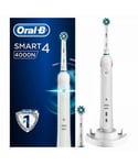 Oral B Unisex Oral-B Smart Series 4000 CrossAction Electric Toothbrush White - One Size