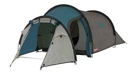 Coleman Tente Cortes 2, Tente de Camping 2 Places, Tente Tunnel, 100 pourcent Imperméable, à Tapis de Sol Cousu, Bleu, Taille Unique