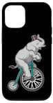 iPhone 15 Pro Elephant Circus Bicycle Hat Case