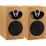 Linn Majik 109 Speakers - Bookshelf Oak Wood Loudspeakers 3-Way Compact Pair