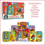 Paw Patrol Electronic Reader & 8 Book Library Children's Books NEW