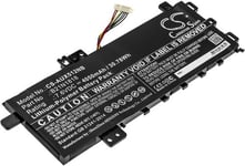 Kompatibelt med Asus VivoBook 17 M712DA-AU211T, 7.6V, 4050 mAh