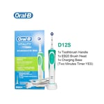 Oral-B (Green D12S) Oral B Electric Toothbrush VITALITY Braun D12 D12S