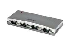 StarTech.com 4 Port USB to Serial RS232 Adapter - DB9M - RS232 Extension - Serial to USB (ICUSB2324) - seriel adapter - USB - RS-232 x 4