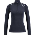 Ulvang Rav 100% Turtle Neck w/Zip Women Black/Granite/High Rise-10816 M - Fri frakt