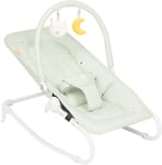 Badabulle Foldable Baby Bouncer Chair in Lichen suitable from birth
