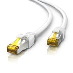 CSL-Computer Câble réseau Gigabit Ethernet LAN CAT 7-10 000 Mbit/s - Câble patch - Câble brut de catégorie 7 - Blindage S FTP PIMF avec fiche RJ 45 - Commutateur modem point d'accès