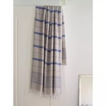 Extra stor Hamamhandduk XXL EGE 160x220 (Grey Beige/Parliament Blue)