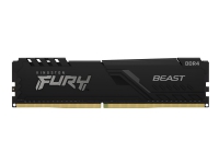 Kingston FURY Beast - DDR5 - modul - 16 GB - DIMM 288-pin - 6000 MHz / PC5-48000 - CL30 - 1.4 V - ikke-bufret - on-die ECC - svart