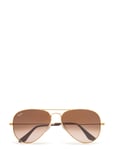 Aviator Large Metal Designers Sunglasses Aviator Sunglasses Brown Ray-Ban