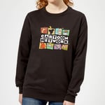 Cartoon Network Logo Characters Women's Sweatshirt - Black - M