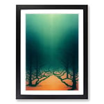 Japanese Forest Gothic Vol.1 Framed Wall Art Print, Ready to Hang Picture for Living Room Bedroom Home Office, Black A2 (48 x 66 cm)