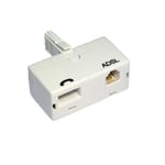 ADSL Broadband Micro Filter - BT Phone Plug to BT Socket / RJ11 Socket