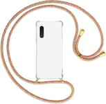 Chane De Téléphone Portable Compatible Avec Sony Xperia 10 Iv 6 0""-Rainbow/Doré-Étui Pour Smartphone À Suspendre-Coque En Tpu Anti Chocs