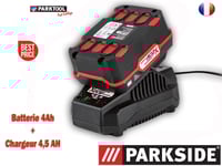 PARKSIDE® Batterie 20V 4Ah avec chargeur 20V 4,5Ah X20V TEAM