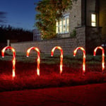 Smart Garden Festive Stake Lights Candy Cane Stakes - Set of 6