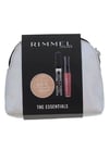 Rimmel Essentials Makeup Gift Set Stay Matte Pressed Powder Mascara lip colour 