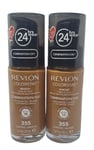 Revlon Colorstay Foundation Almond 355 Combination/Oily Skin 30ml  x 2 