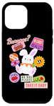 Coque pour iPhone 13 Pro Max Adorable lapin Take It Easy Cool